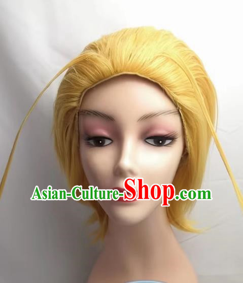 COSPLAY Kingdom Hearts Cos Laxian Hairy Cockroach Mustache Short Wig