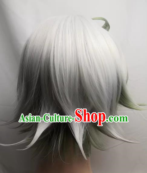 Plushuka COS Comes From The Abyss Two Color Highlight Turned Up Short Cosplay Wig