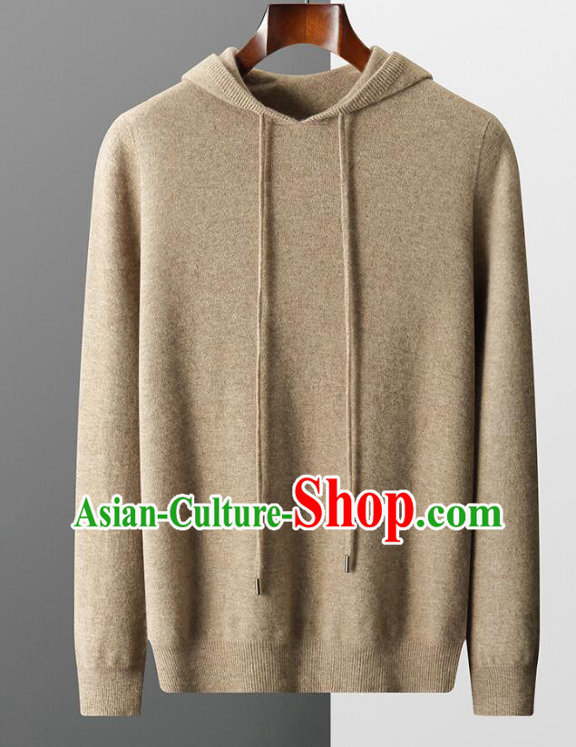 Top Grade Sweater Men Winter Woolen Knitted Sweater Hoodie Jacket