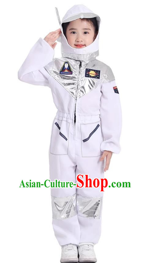 Primary School Students Play Astronaut Costumes Space Science And Technology Program White Alien Props Costumes