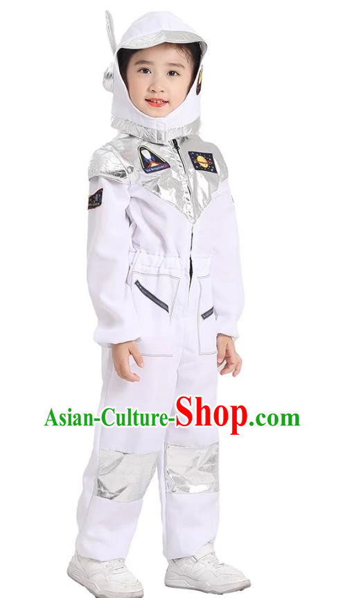 Primary School Students Play Astronaut Costumes Space Science And Technology Program White Alien Props Costumes