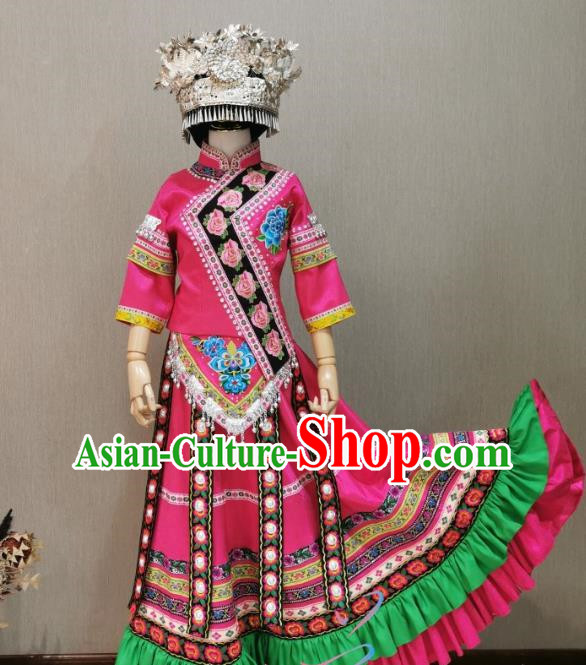 Solo Performance Costumes For Girls and Boys of Miao and Zhuang Minorities