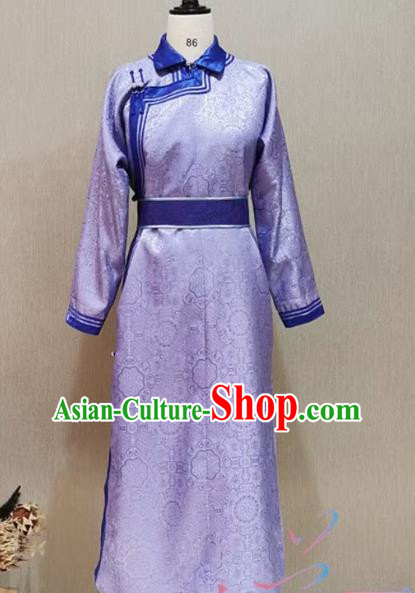 Female Mongolian Robe National Style Host Singing and Dancing Catwalk Mongolian Life Clothing