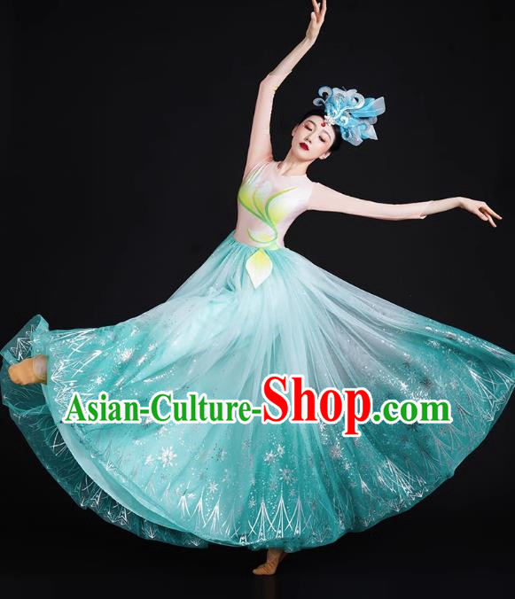 Opening Dance Big Swing Skirt Performance Costume Female Large Stage Singing Dancer Long Skirt Modern Dance Costume Dress