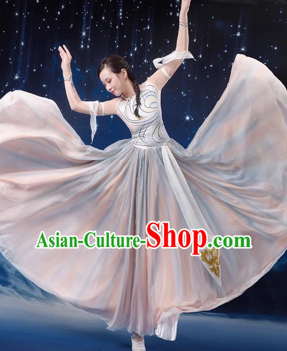 Classical Dance Performance Costume Female Chinese Style Art Examination Chorus Dance Costume Modern Opening Dance Big Swing Skirt