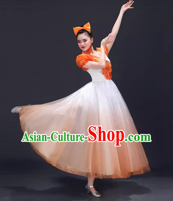 Opening Dance Large Swing Skirt Dance Costume Performance Clothing Chorus Clothing Female Dancer Performance Clothing Modern Stage Dress