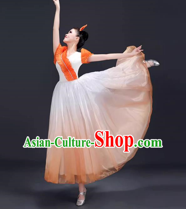 Opening Dance Large Swing Skirt Dance Costume Performance Clothing Chorus Clothing Female Dancer Performance Clothing Modern Stage Dress