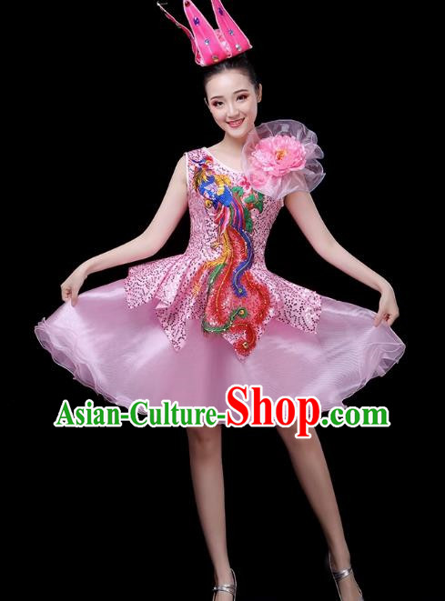 Modern Dance Costume Performance Costume Dress Chorus Fashion Fluffy Skirt Female