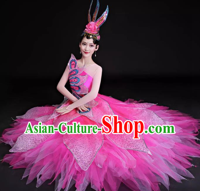 Song Accompaniment Dance Opening Dance Big Swing Skirt Performance Costume Atmospheric Large Scale Stage Dance Stage Performance Women Suit