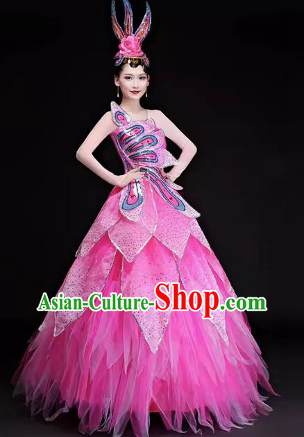 Song Accompaniment Dance Opening Dance Big Swing Skirt Performance Costume Atmospheric Large Scale Stage Dance Stage Performance Women Suit