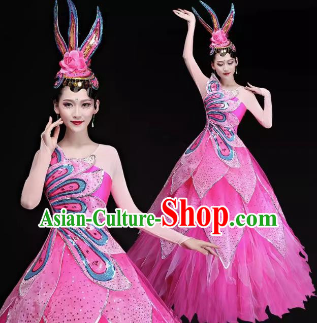 Song Accompaniment Dance Opening Dance Big Swing Skirt Performance Costume Atmospheric Large Scale Stage Dance Stage Performance Women Suit