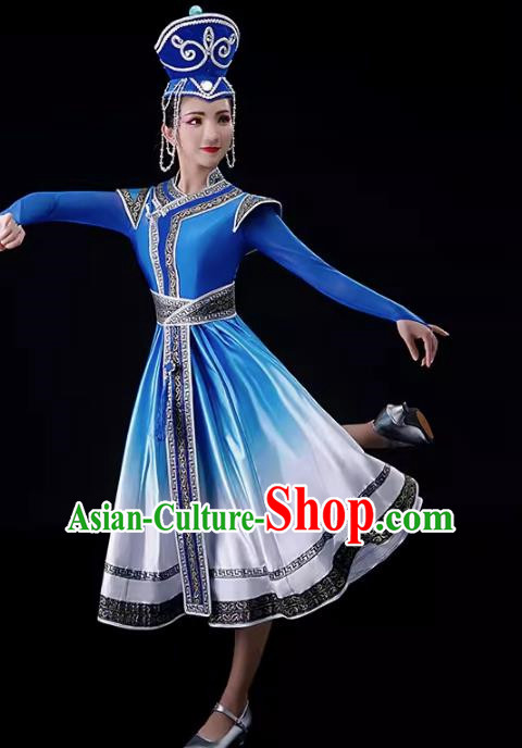 Mongolian Dance Costumes Women Ethnic Minority Dance Costumes New Suit Opening Dance Big Swing Skirt Costumes