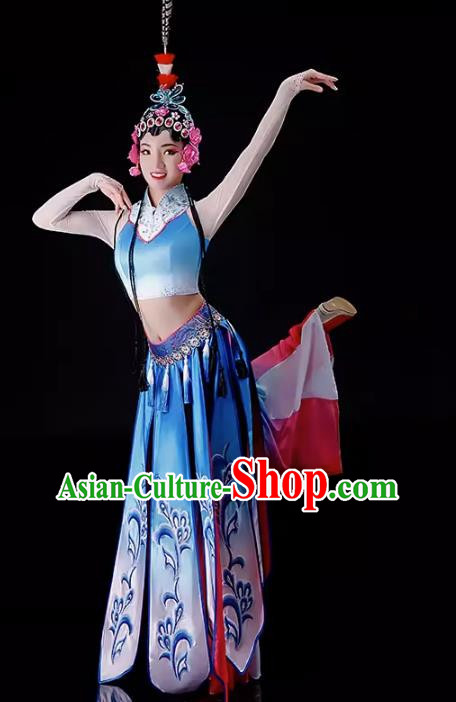 Qiaohuadan Performance Costume Chiling Children Performance Costume Classical Dance Pear Blossom Song Performance Costume Xinyouxi Dance Costume