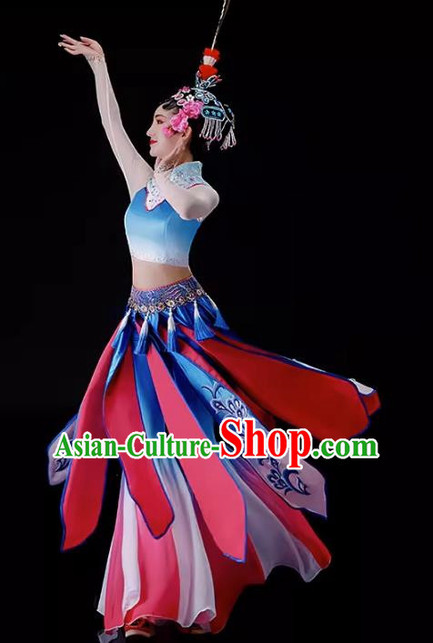 Qiaohuadan Performance Costume Chiling Children Performance Costume Classical Dance Pear Blossom Song Performance Costume Xinyouxi Dance Costume