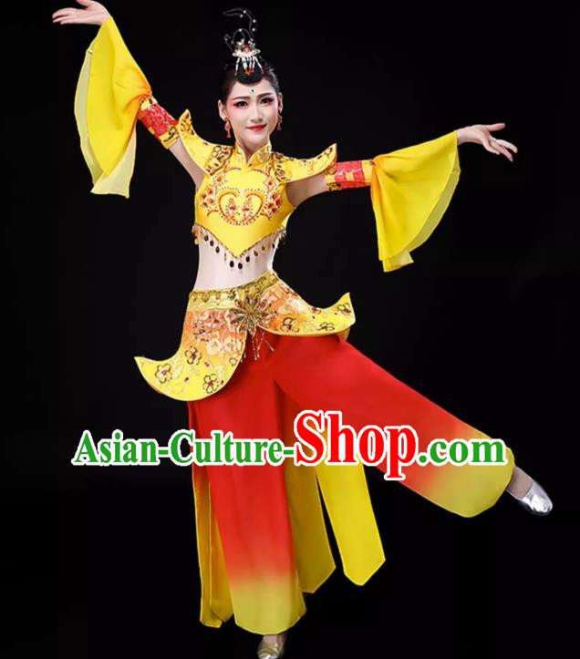 Xinjiang Dance Costumes Dunhuang Dance Costumes Classical Dance Thousand Handed Avalokitesvara Costumes Chinese Drumming Costumes Women