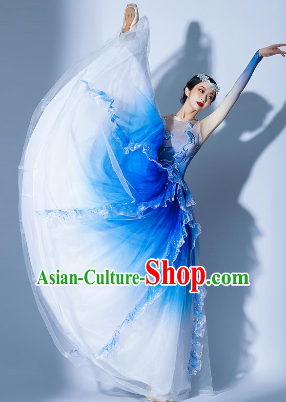 Opening Dance Big Swing Skirt Costumes Chorus Recitation Accompaniment Dance Costume Ballroom Dance Big Swing Skirt Dress