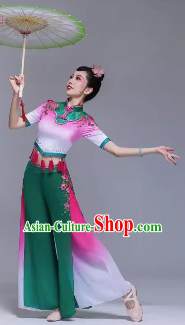 Bamboo Hat Dance Performance Costume Yangko Performance Costume Square Dance Suit Jiaozhou Yangko Dance Costume