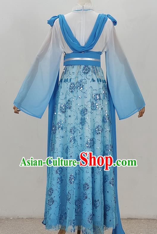 Blue Palace Lady Costumes Costumes Opera Dance Performance Costumes Yue Opera Huangmei Opera Drama Girl Clothes