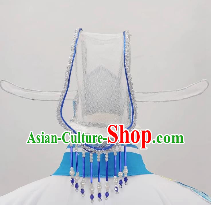 Yue Opera Jade Dragonfly Nun Headdress Ancient Costume Huangmei Opera Nunnery Recognition Mother Opera Hair Crown