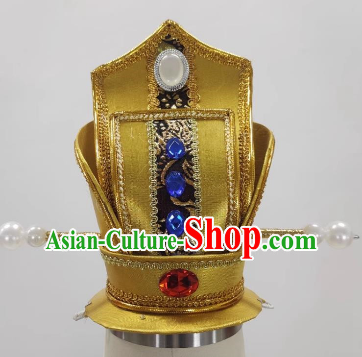 Yue Opera King Zhen Huan Headdress Drama Huangmei Opera Xiaosheng Emperor Prince Hair Crown