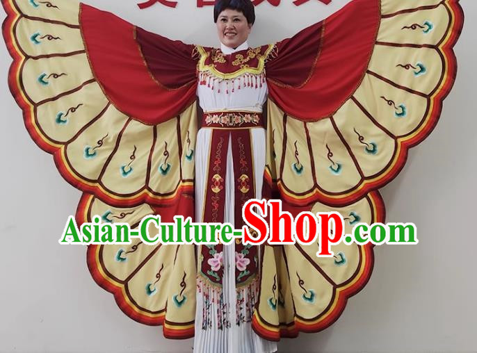 Red Yue Opera Butterfly Butterfly Costumes Costumes Huangmei Opera Cantonese Opera Big Butterfly Clothes Opera Costumes