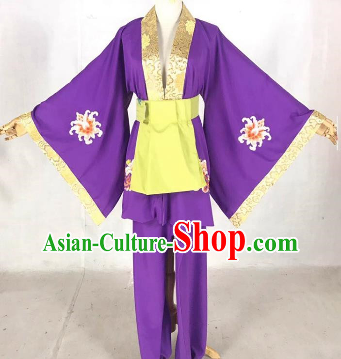 Purple Drama Zhu Bajie Costume Ancient Costume Yue Opera Huangmei Opera Costume Large Sleeved Student Clothes