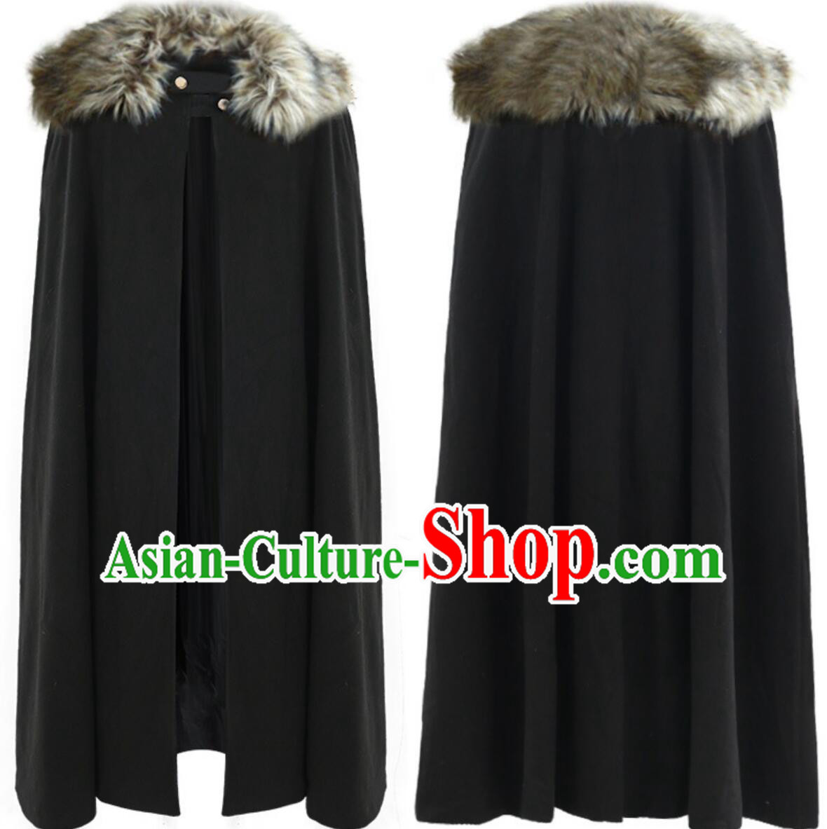 Handmade Woolen Cape Gothic Cloak Winter Costume