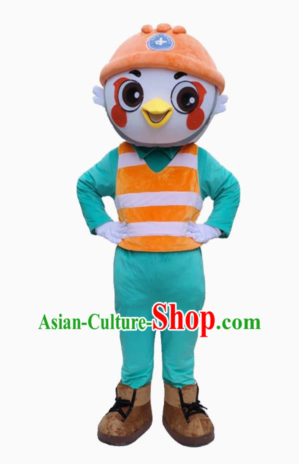 Safety Officer Doll Costume Animal Worker Image Doll Costume People Wear Event Promotion Doll Costume