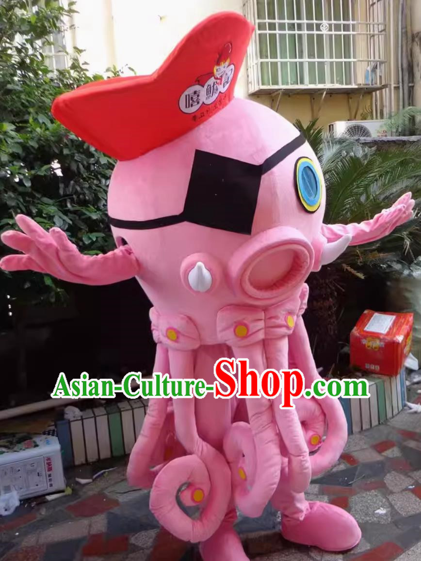 Large Marine Animal Mascot Doll Costume Octopus Octopus Humanoid Doll Clothes Adult Wear Set