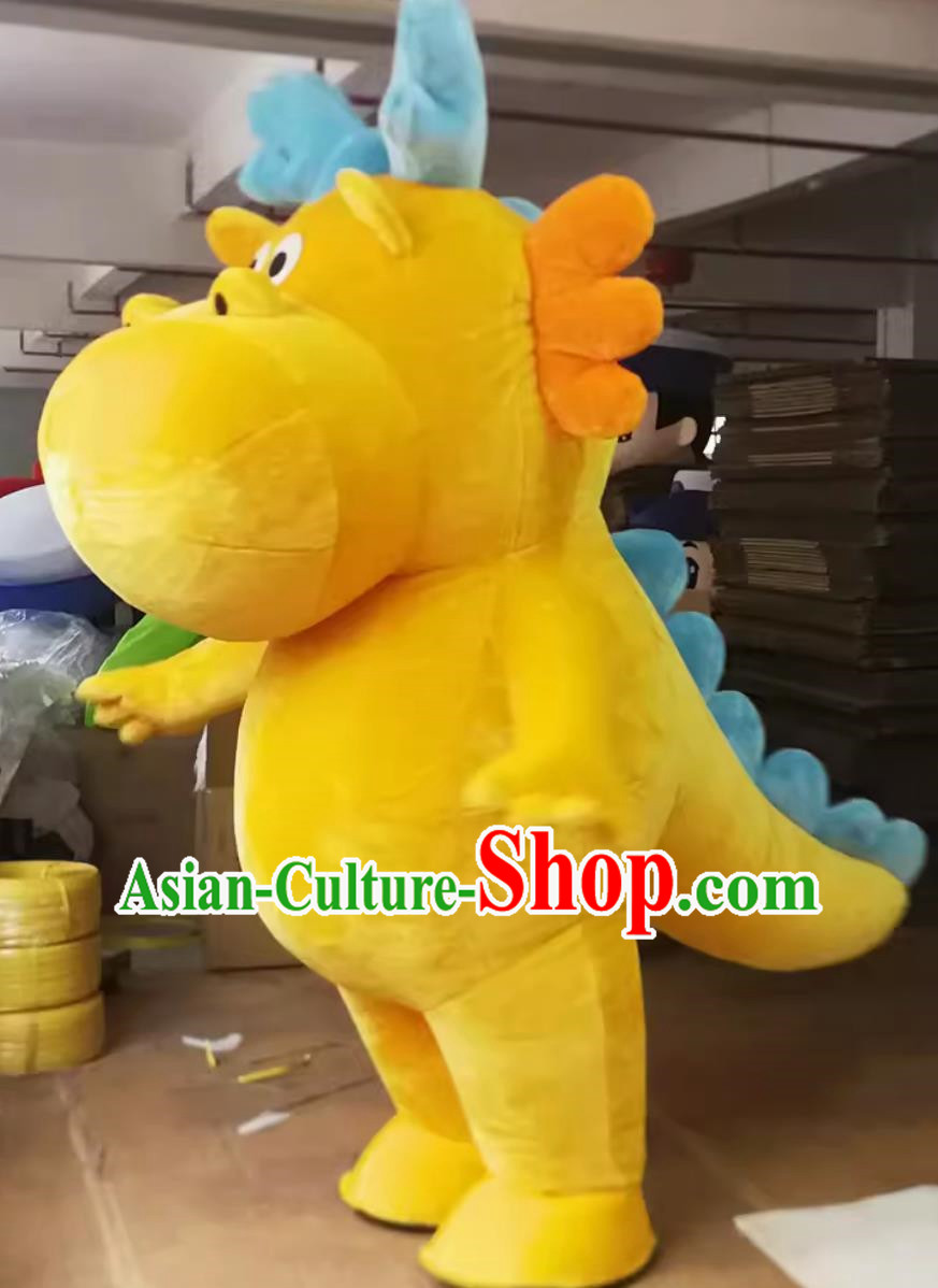 Inflatable Fire Dragon Melon Melon Dragon Beckoning Cartoon Doll Inflatable Model Activity Door Welcome Doll Custom Walking Cloth Doll