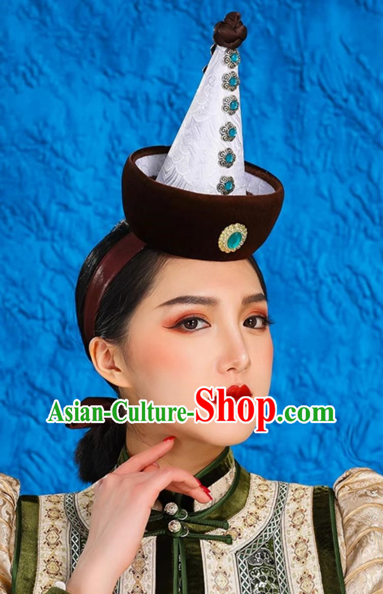 Ethnic Style Ancient Crown Mongolian Headdress Exotic Style Hat