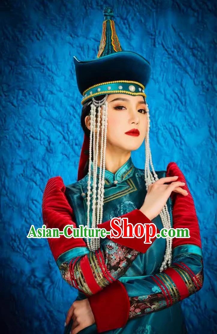 Female Ethnic Minority Dance Costumes Mongolian And Tibetan Dance Stage Costumes Photography Photo Headdress Wedding Bride