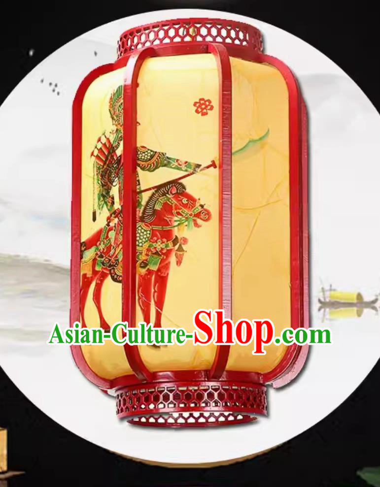 25cm Sheepskin Lantern Custom Red Chandelier Antique Chinese Style Handmade Palace Lantern