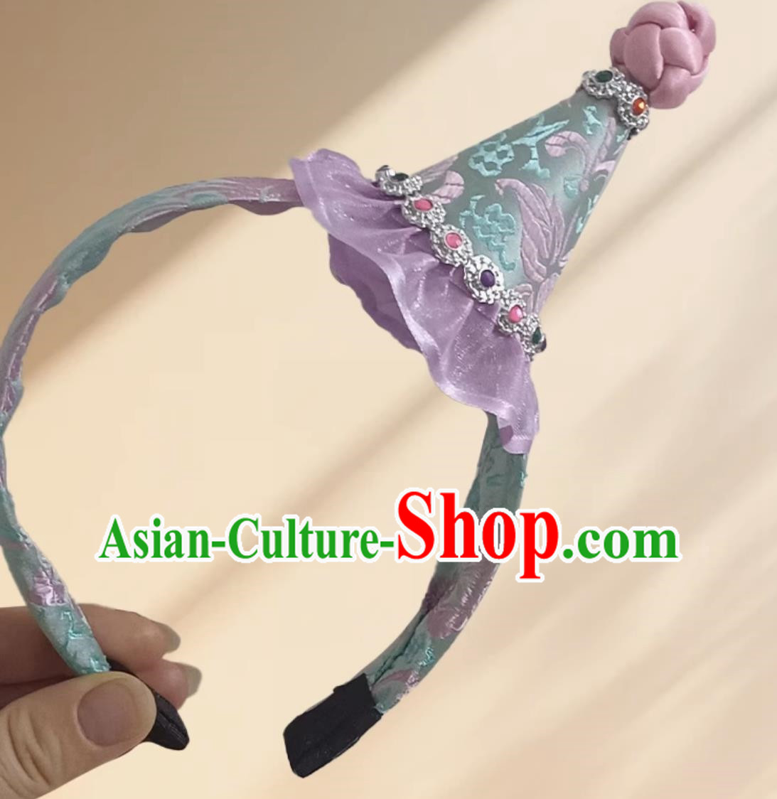 Pale Pink Mongolian Children Hairbands And Hairpins Ethnic Minority Accessories