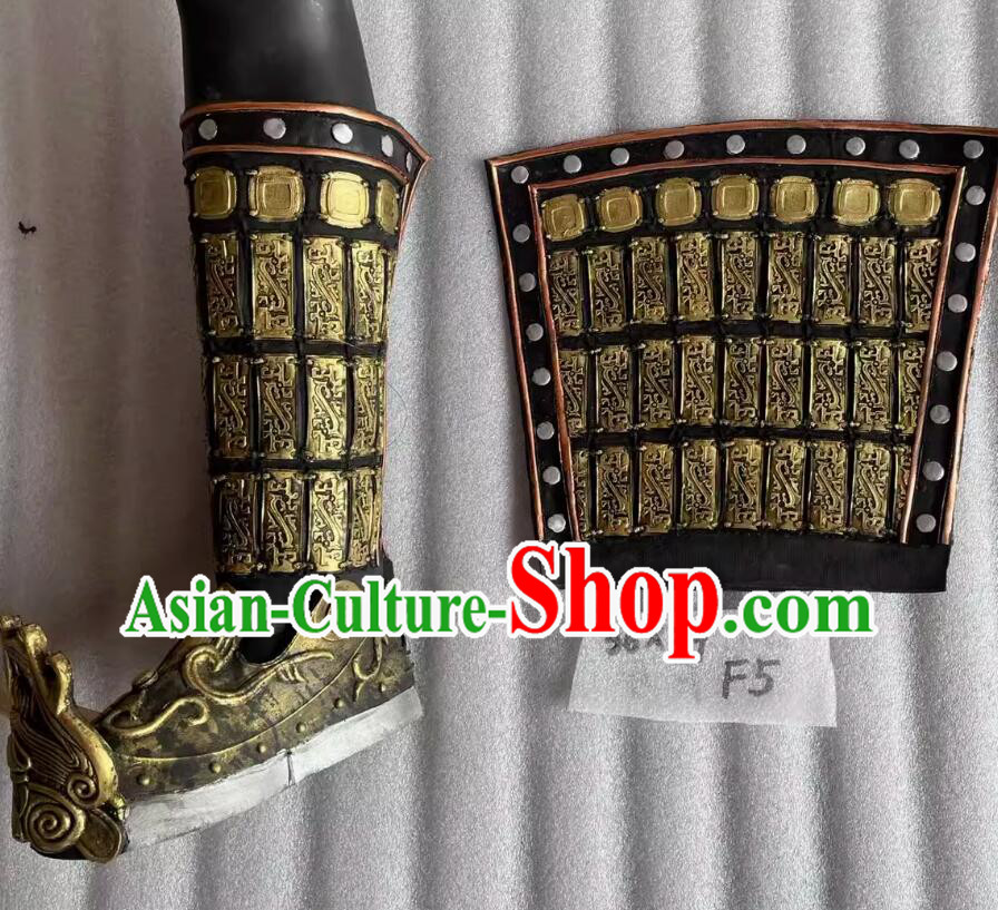 Handmade Chinese Armor Greaves Ancient China General Shin Guard