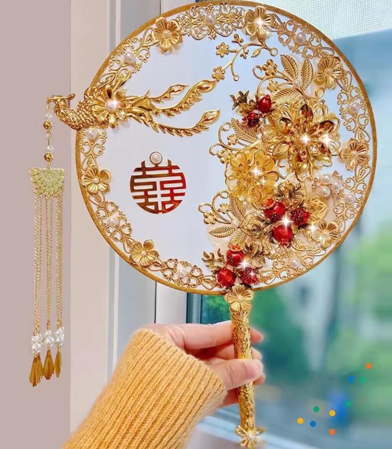Handmade Chinese Bride Fan Bride Palace Fan